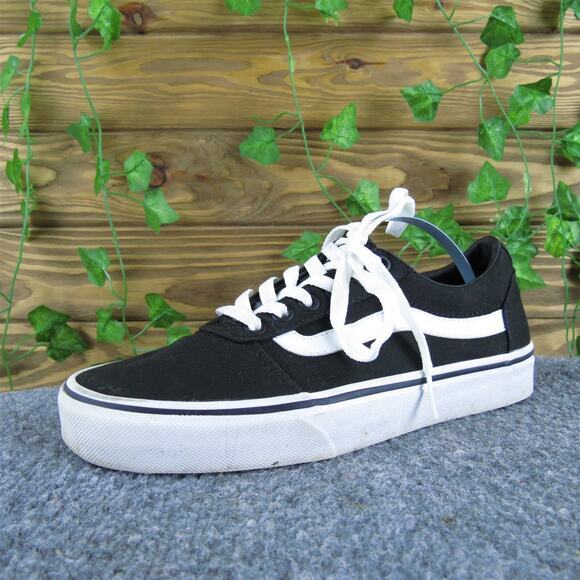 VANS Women's Low Top Sneaker Black‎ Fabric Sz 6.5 Medium Gently Used 2025 - Picture 1 of 7